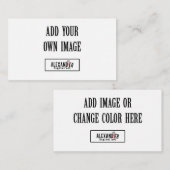 De Placement 2x3.5" Carte Horizontale Plate/ Nourriture à Plat (Devant / Derrière)