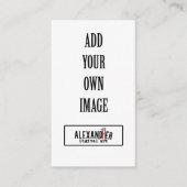 De Placement 2x3.5" Carte verticale plate pour nourriture/place (Devant)