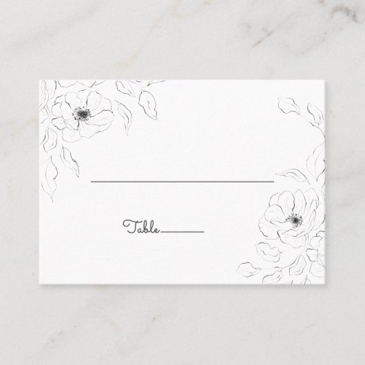 De Placement Anéone sur carte blanche plate (Devant)