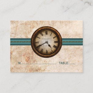 De Placement Antique Horloge Carte Place, Turquoise