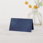 De Placement Aquarelle bleu foncé vert Mariage Carte Place (Dos)