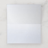 De Placement Aquarelle bleu rose Floral Carte Place (Intérieur déplié)