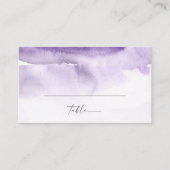 De Placement Aquarelle moderne | Carte Mariage Plat Violet (Devant)