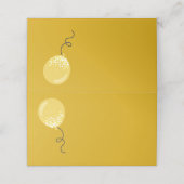 De Placement Ballons d'or brut Écrire sur place Carte (Extérieur déplié)