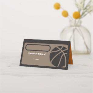 De Placement BASKETBALL Bar Mitzvah Siège Table Carte d'escorte