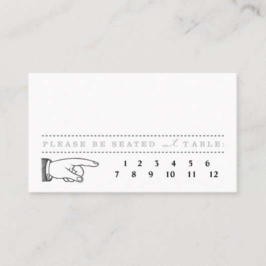 De Placement Billet vintage - Carte d'évaluation Punch Out (Devant)