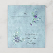 De Placement Blueberries Nom Carte Place (Extérieur déplié)