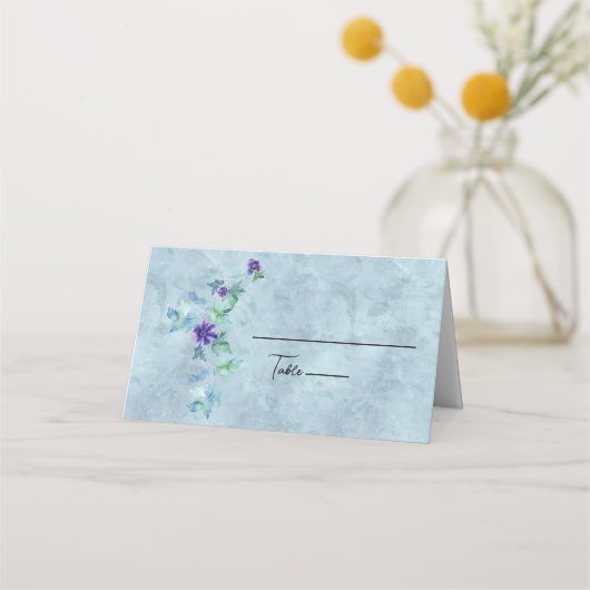 De Placement Blueberries Nom Carte Place (Dos)