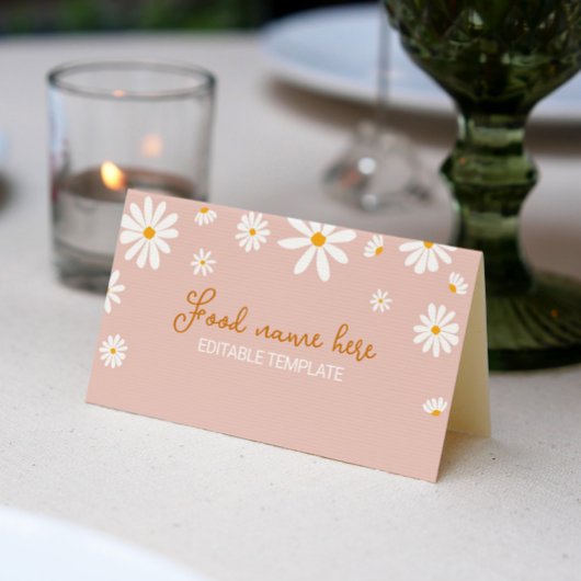De Placement Blush Rose Daisy Anniversaire Carte Place