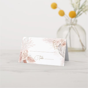 De Placement boho fleurs carte place