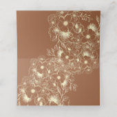 De Placement Boho Terracotta Mariage Carte Place (Intérieur déplié)