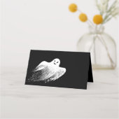 De Placement Bonne Halloween blanc Whispy Ghost Carte Place (Dos)