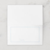 De Placement Bordure mince l Bleu et Blanc Carte Place (Extérieur déplié)