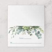 De Placement Bouquet turquoise - Carte d'escorte (Extérieur déplié)