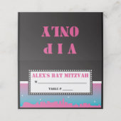 De Placement BROADWAY VIP Bar Bat mitzvah Siège Carte d'escorte (Extérieur déplié)