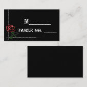 De Placement Câble gothique Barbed et Mariage Rose Carte Place (Devant / Derrière)