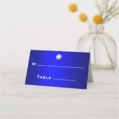 De Placement Carreaux et perles Mariages bleus Carte Place (Dos)