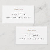 De Placement Carte à emplacement plat 2 x 3,5 pouces (Devant / Derrière)