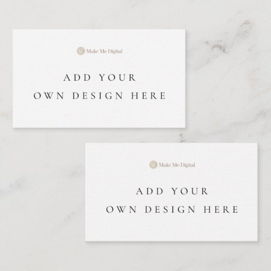 De Placement Carte à emplacement plat 2 x 3,5 pouces (Devant / Derrière)