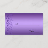 De Placement Carte à étalage florale pourpre et noire (Dos)