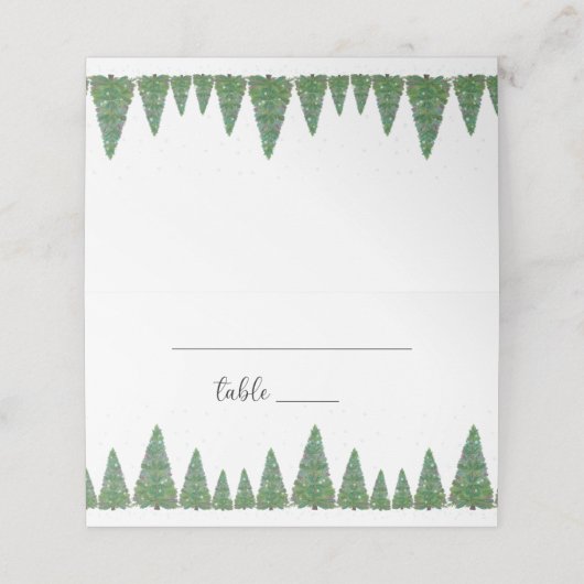 De Placement Carte à feuillage persistant (Extérieur déplié)