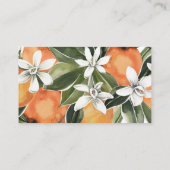 De Placement Carte à puce Aquarelle Orange Blossances (Dos)