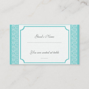 De Placement Carte à puce Mariage damassé classique