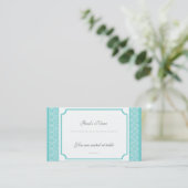 De Placement Carte à puce Mariage damassé classique (Debout devant)