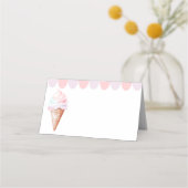 De Placement Carte alimentaire d'anniversaire pastel crème glac (Devant)