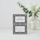 De Placement Carte Art déco Damask Place Card (Debout devant)