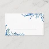 De Placement Carte blanche feuille bleue (Devant)