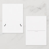 De Placement carte blanche Music Place (Devant / Derrière)