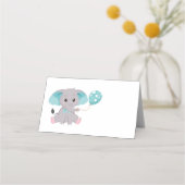 De Placement Carte Bleu Place Eléphant Cute (Dos)