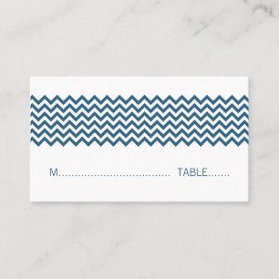 De Placement Carte Bleu simple Chevron Place