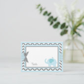De Placement Carte Blue Elephant Bird Place (Debout devant)