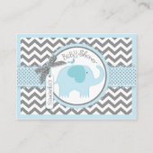 De Placement Carte Blue Elephant Bird Place (Dos)