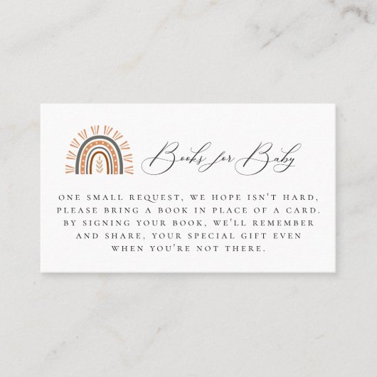 De Placement Carte Boho Rainbow Book (Devant)