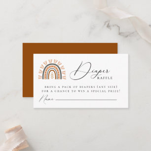 De Placement Carte Boho Rainbow Diaper Raffin Enceinte