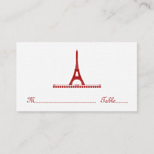 De Placement Carte Chic Parisienne, Rouge