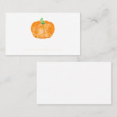 De Placement Carte Citrouille orange pour Thanksgiving (Devant / Derrière)