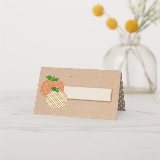 De Placement Carte Citrouille Whimsical Fall (Devant)