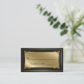 De Placement Carte Classy Gold et Black Escort Place (Debout devant)