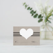 De Placement Carte Coeur Moderne, Beige (Debout devant)