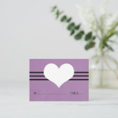 De Placement Carte Coeur Moderne, Violet (Debout devant)