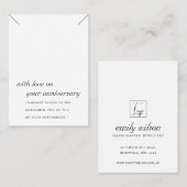 DE PLACEMENT CARTE D'AFFICHAGE ANNIVERSAIRE NOIR ET BLANC (Devant / Derrière)