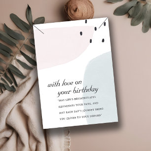 DE PLACEMENT CARTE D'AFFICHAGE DU CADEAU D'ANNIVERSAIRE ABSTRAI