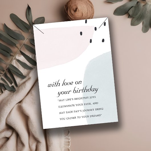 DE PLACEMENT CARTE D'AFFICHAGE DU CADEAU D'ANNIVERSAIRE ABSTRAI