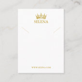 De Placement Carte d'affichage du collier Gold Crown (Devant)