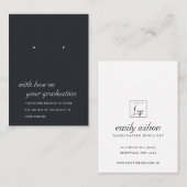DE PLACEMENT CARTE D'AFFICHAGE NOIR ET BLANC (Devant / Derrière)
