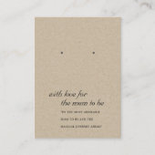 DE PLACEMENT CARTE D'AFFICHAGE RUSTIQUE KRAFT MUM À RECEVOIR (Devant)